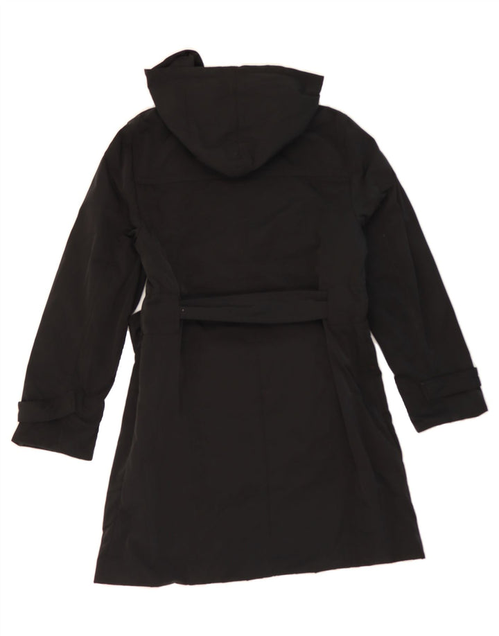 MASSIMO DUTTI Womens Hooded Windbreaker Coat UK 18 XL Black Polyester Vintage Massimo Dutti and Second-Hand Massimo Dutti from Messina Hembry 