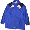 Adidas Herren Regenjacke UK 44/46 Großes blaues Colourblock-Polyamid