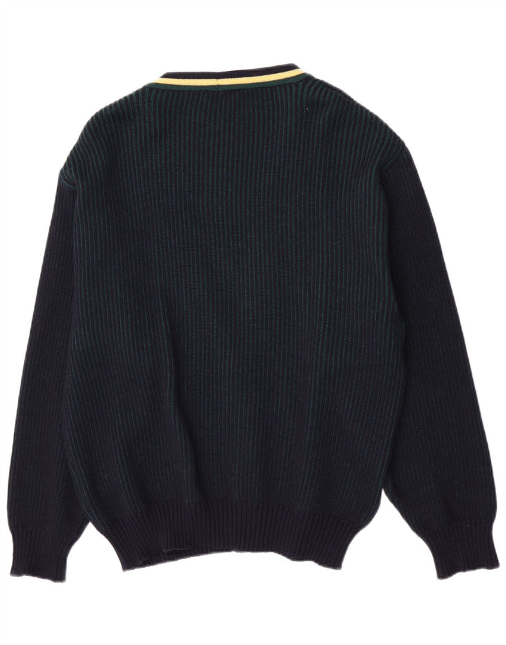 Konen Munchen Mens Cardigan Sweater EU 54 Large Navy Blue New Wool