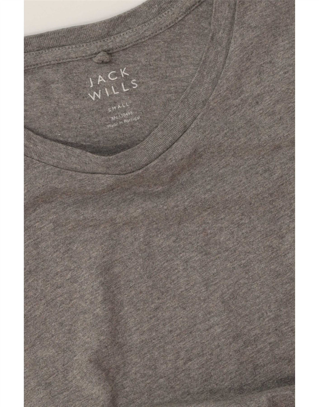 Jack Wills Mens T-Shirt Top Small Grey Flecked