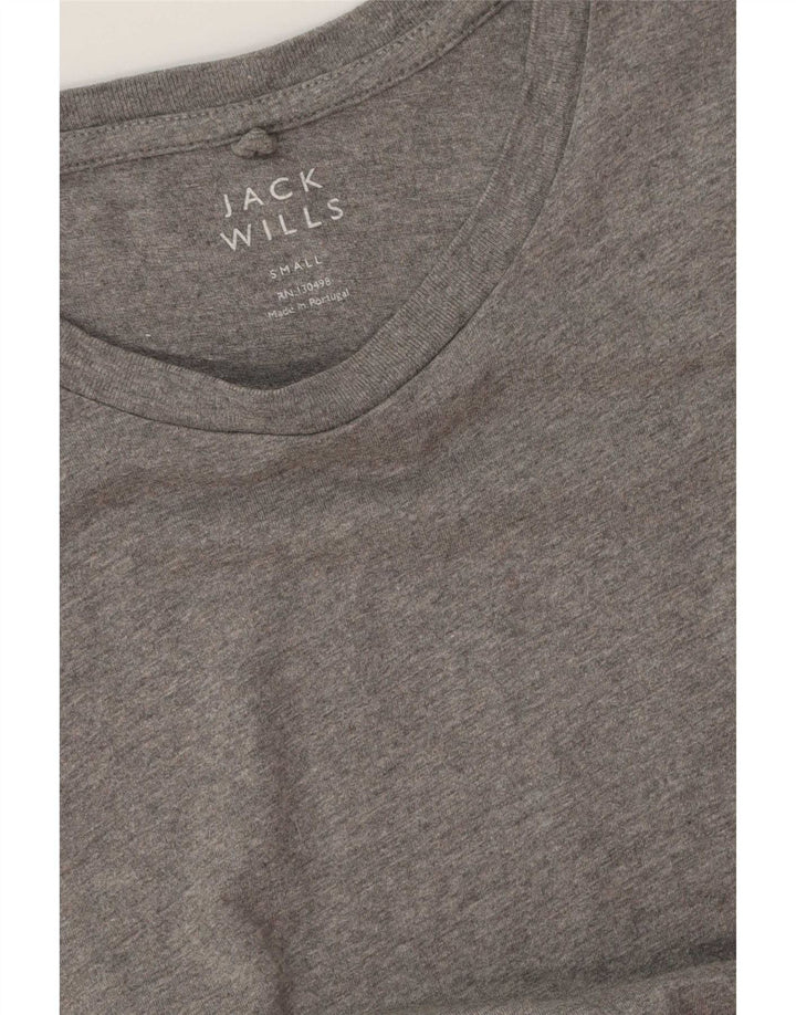 Jack Wills Mens T-Shirt Top Small Grey Flecked