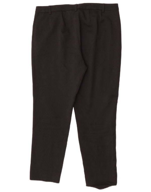 Marks & Spencer Womens Slim Suit Trousers UK 12 Medium W32 L25 Black