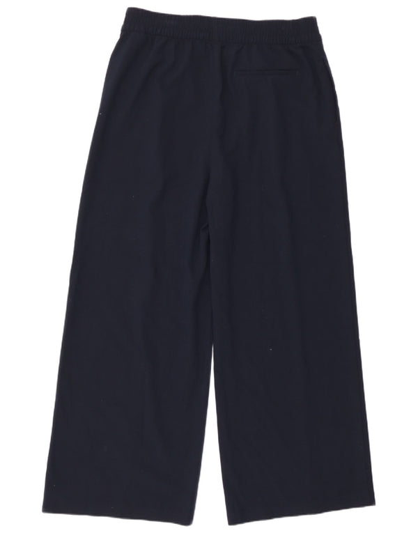 Marks & Spencer Pantalon décontracté pour femme UK 14 Large W32 L28 Bleu marine