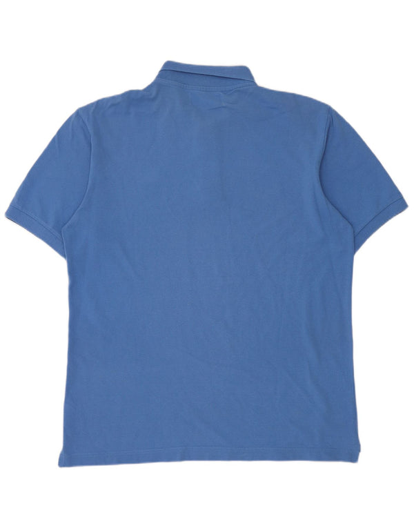 Kappa Mens Polo Shirt Large Blue Cotton