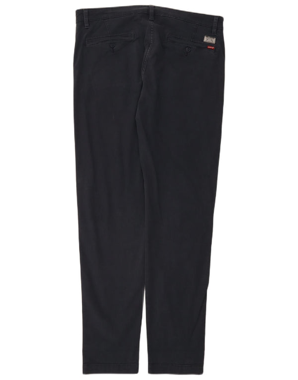 Pantaloni chino affusolati standard da uomo Levi's W36 L34 cotone blu navy