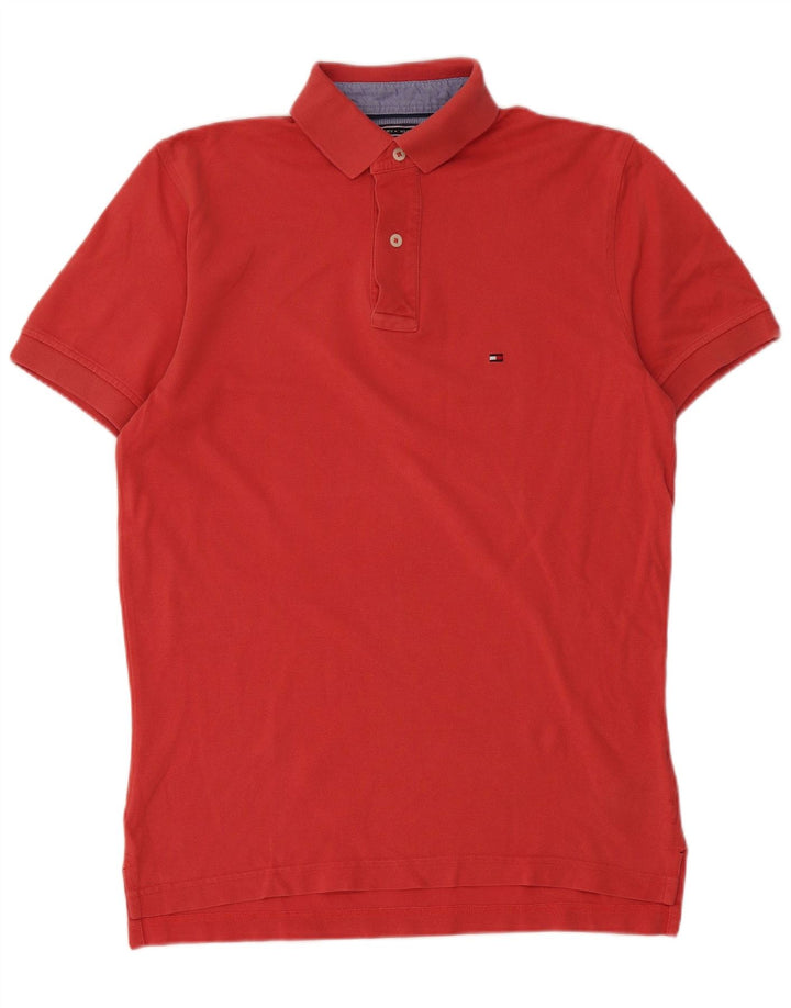 Tommy Hilfiger Mens Polo Shirt Small Red Cotton