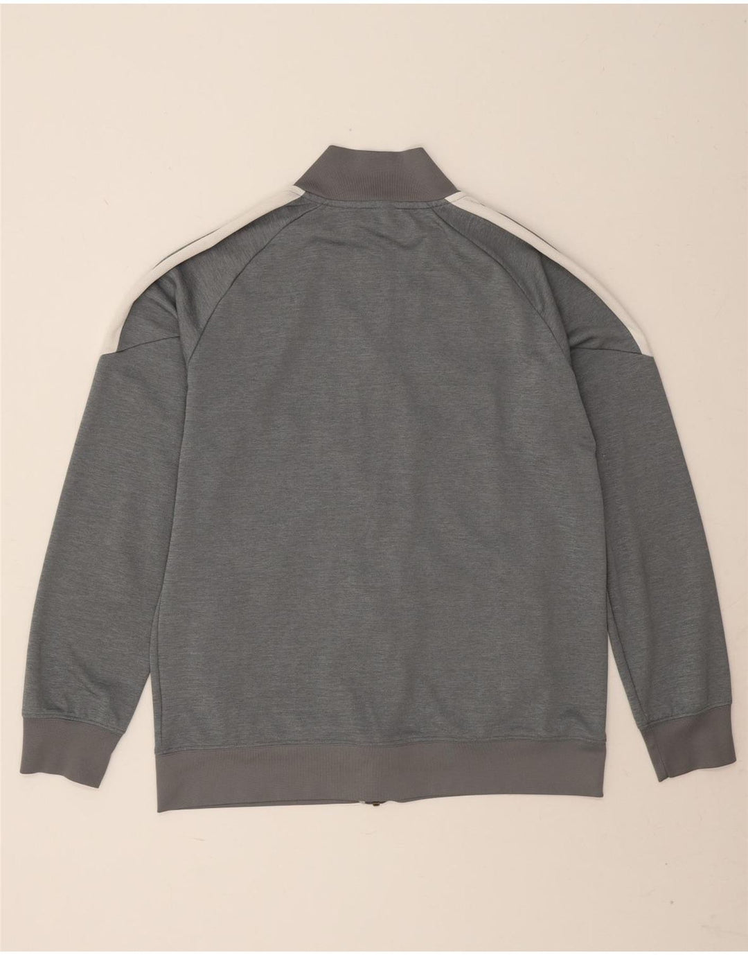 Męska kurtka dresowa Nike Dri Fit, duży szary poliester z blokami kolorów