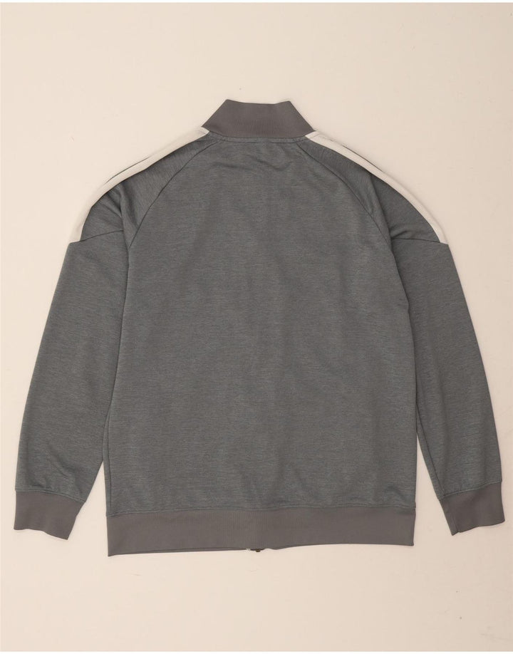 Męska kurtka dresowa Nike Dri Fit, duży szary poliester z blokami kolorów