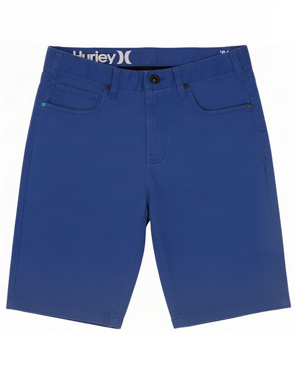 Pantaloncini casual da uomo Hurley medi W30 in cotone blu