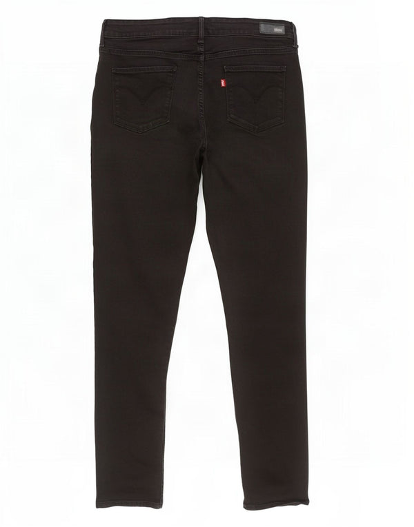 Levi's Jeans skinny a vita moderna leggermente curvy da donna W30 L32 in cotone nero