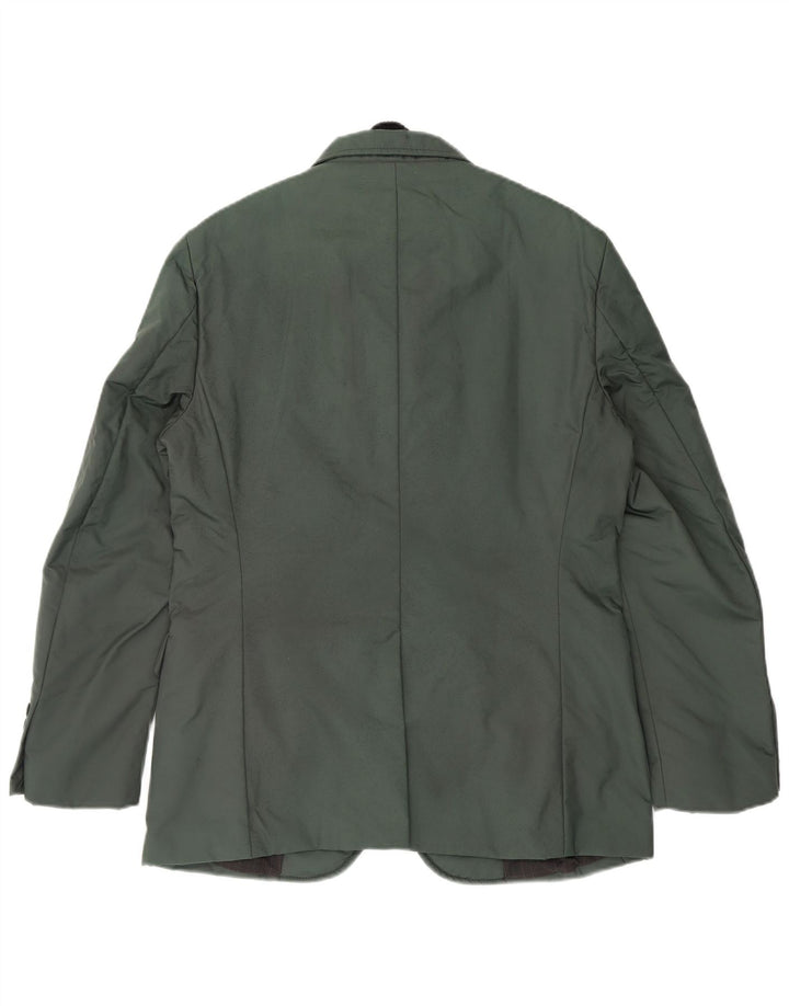 Refrigiwear Mens 5 Button Blazer Jacket IT 50 Large Green Polyamide