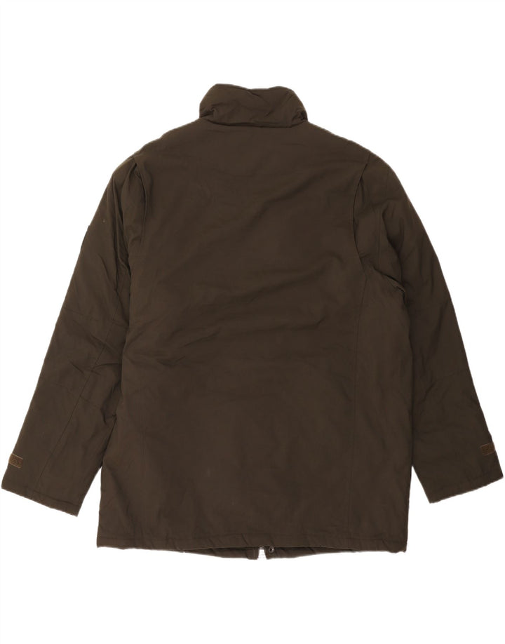EDDIE BAUER Mens Padded Jacket UK 42 XL Grey Nylon