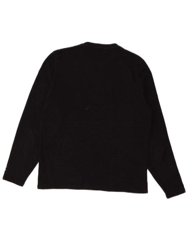 Zara Homme Top Manches Longues Rayé Noir Moyen