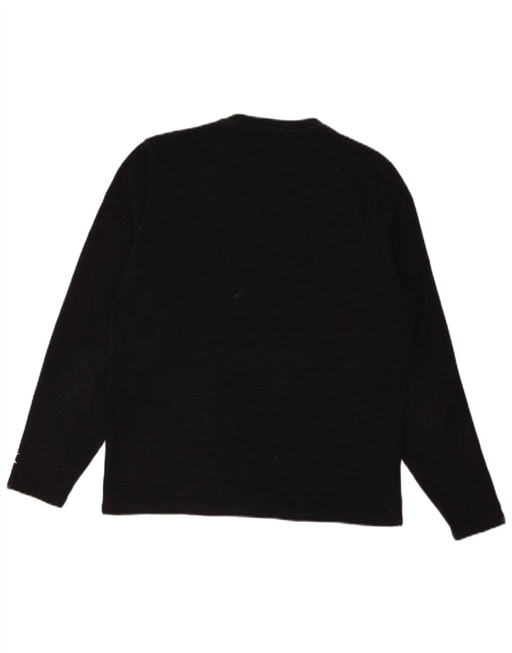 Zara Top masculino manga longa listrado preto médio
