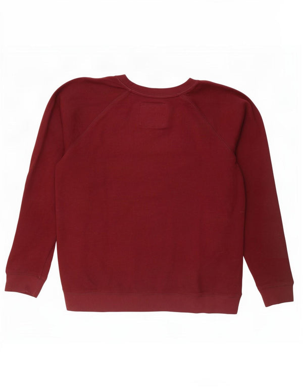 Felpa da donna Jack Wills UK 14 grande cotone bordeaux