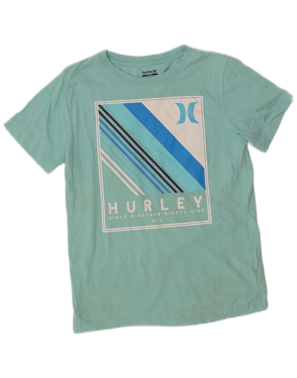 Tricou grafic Hurley Boys Top 14-15 ani bumbac verde
