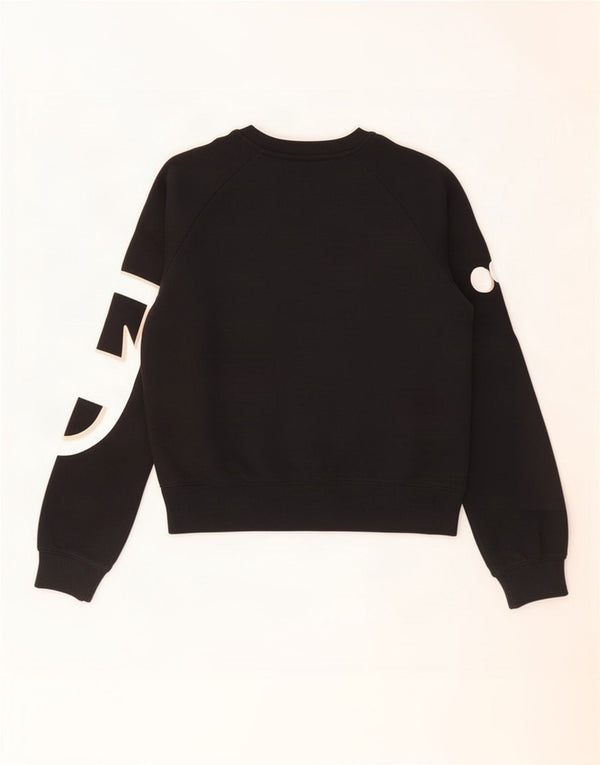 Champion Girls Graphic Sweatshirt Jumper 13-14 Years XL Black Cotton