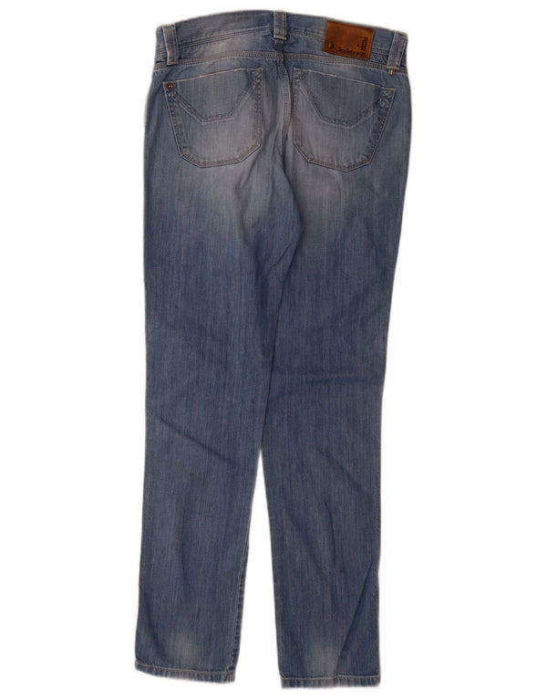 Vaqueros ajustados para mujer Jeckerson W31 L33 Algodón azul