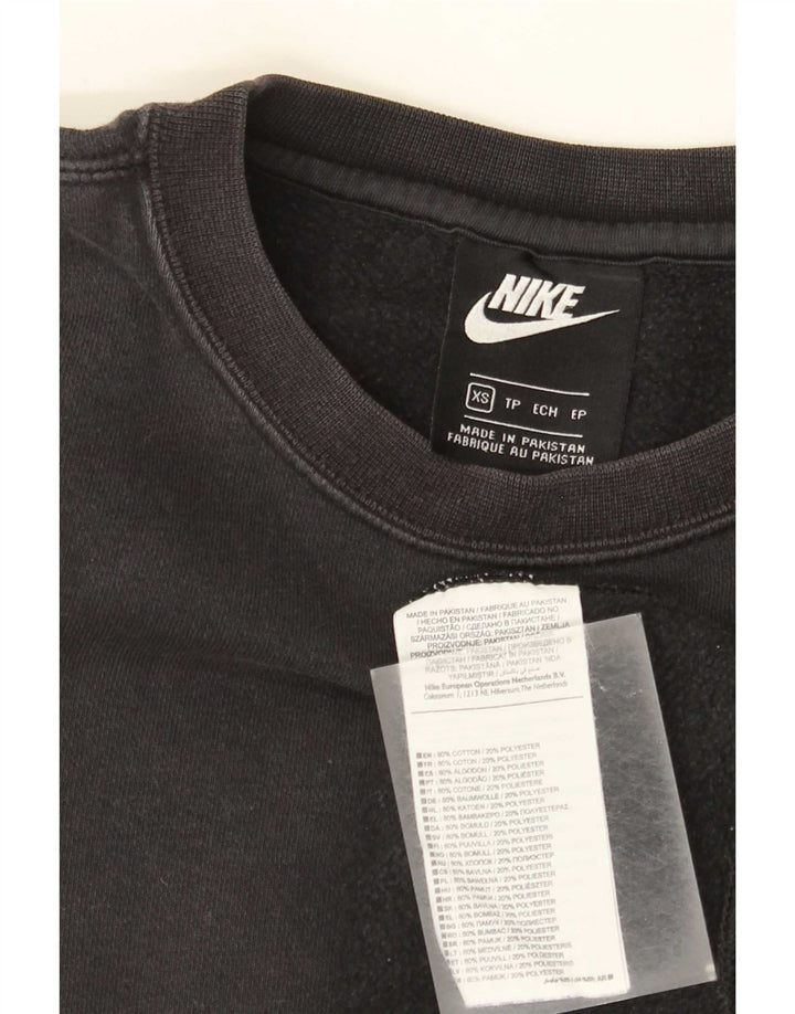 Nike Mens Sweatshirt Jumper XS Noir Coton