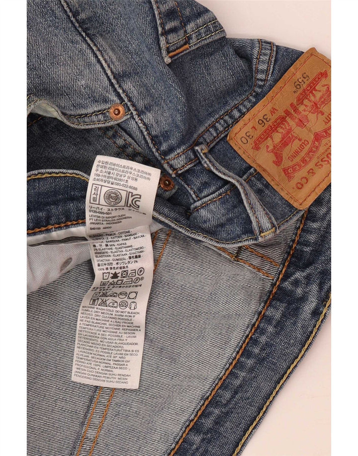 Levi's Uomo 559 Pantaloncini di jeans W36 Large Blu Cotone