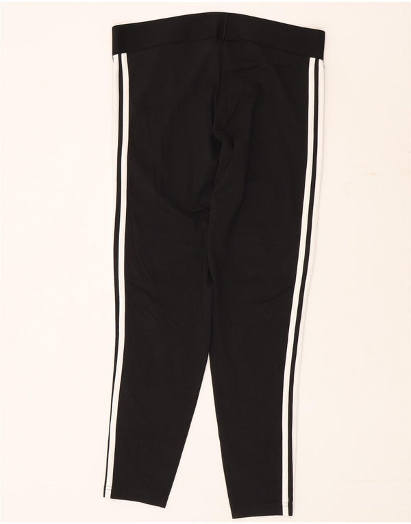 Adidas Damen Leggings UK 16/18 Große schwarze Baumwolle
