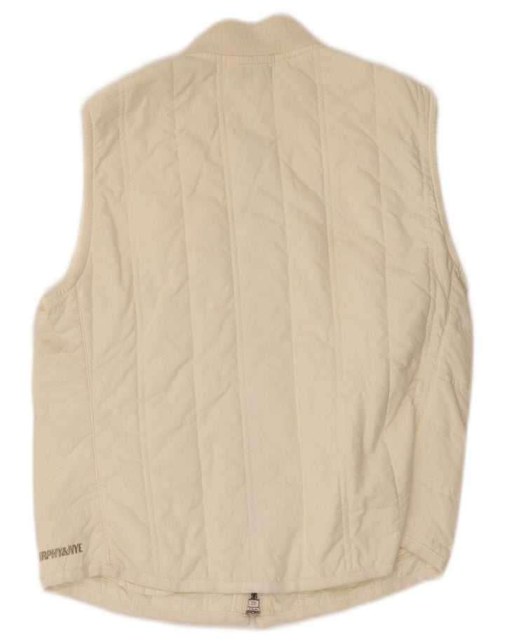 Gilet căptușit pentru femei Murphy & Nye UK 10 Small Poliamidă alb