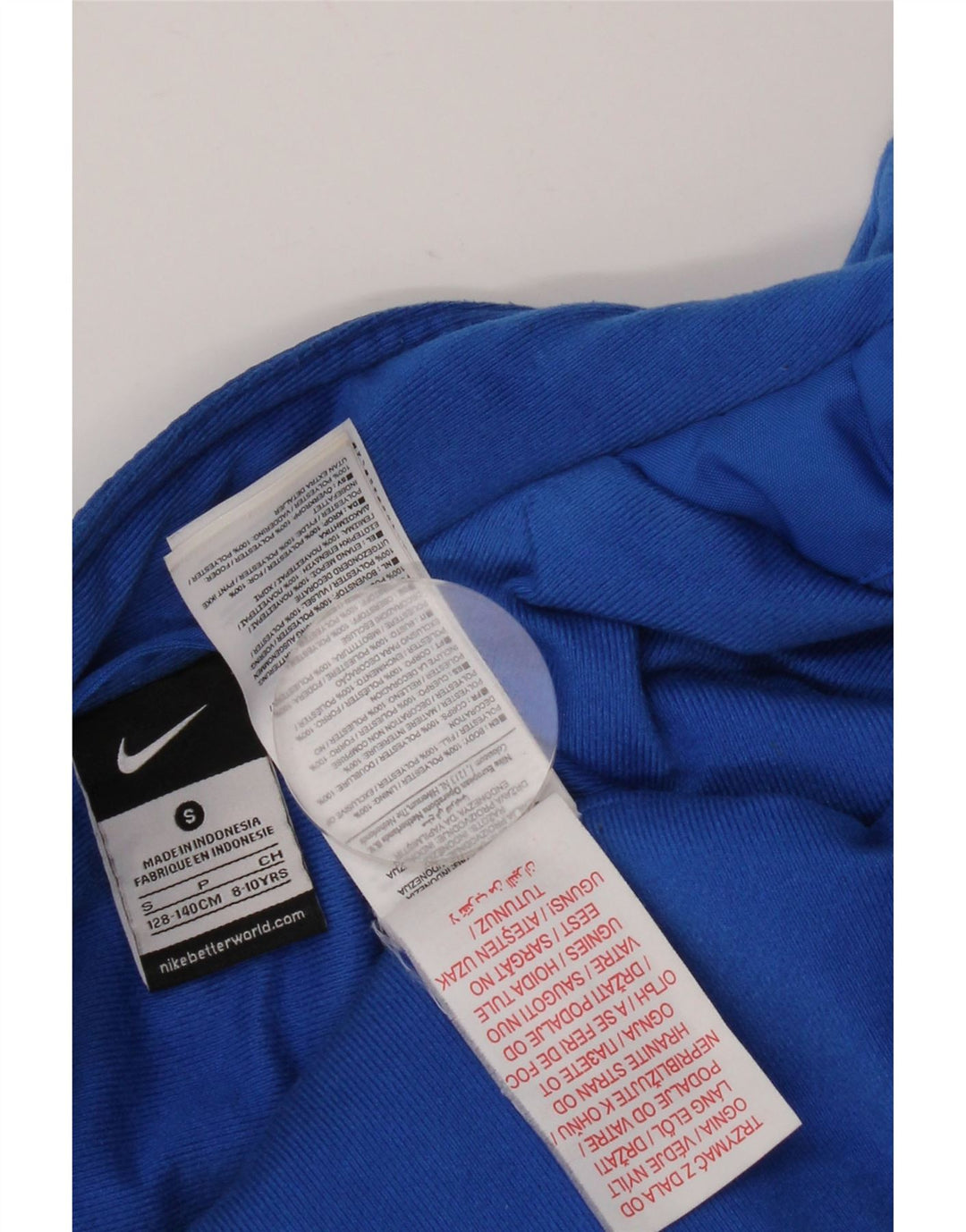 Nike Boys Inter Milan Windbreaker Jacket 8-9 år Small Blue Colourblock