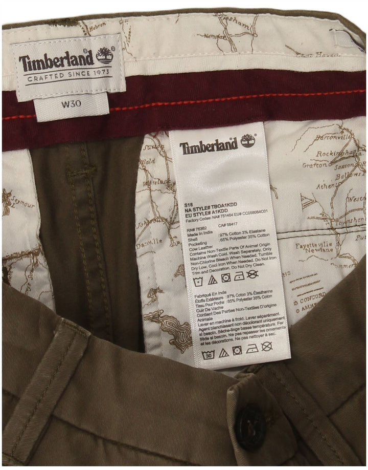 Timberland Herre Chino Shorts W30 Medium Khaki Bomuld