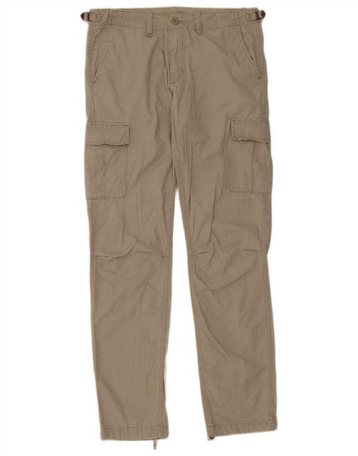 Carhartt Mens Straight Cargo Trousers W29 L32 Grey Cotton