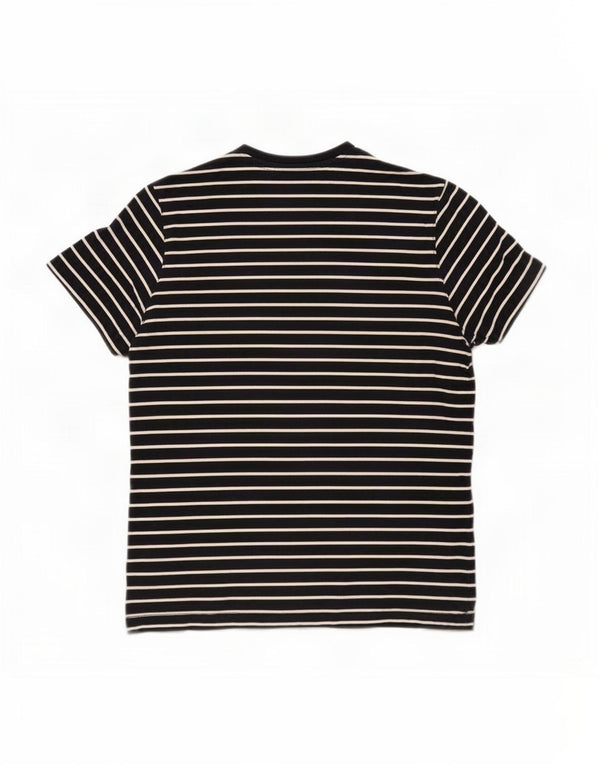 Jack Wills Mens Classic Fit T-Shirt Top Small Navy Blue Striped Cotton