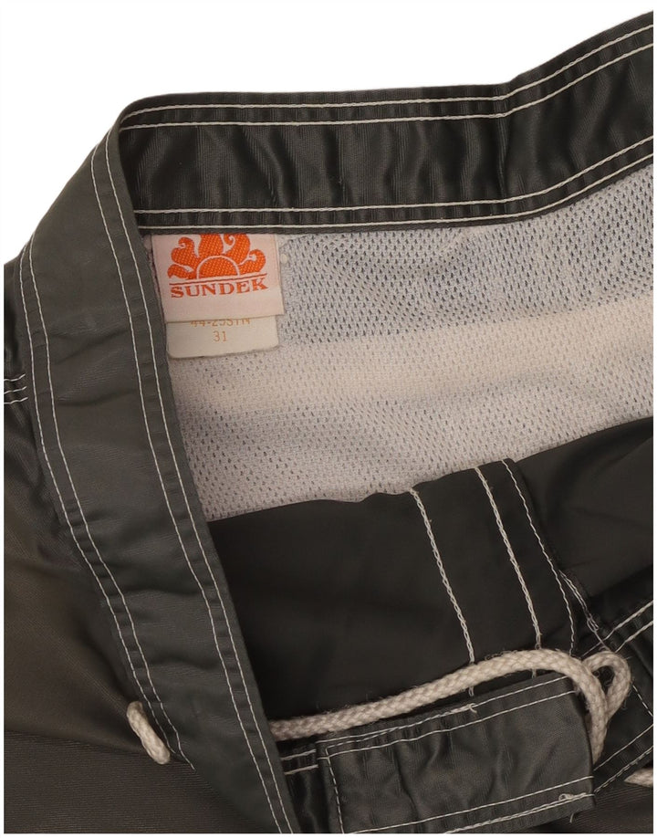 Męskie spodenki kąpielowe SUNDEK, średnioszary nylon