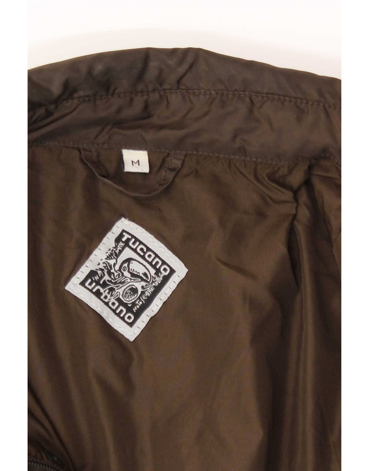 Tucano Urbano Mens Utility Jacket UK 38 Medium Brown Nylon