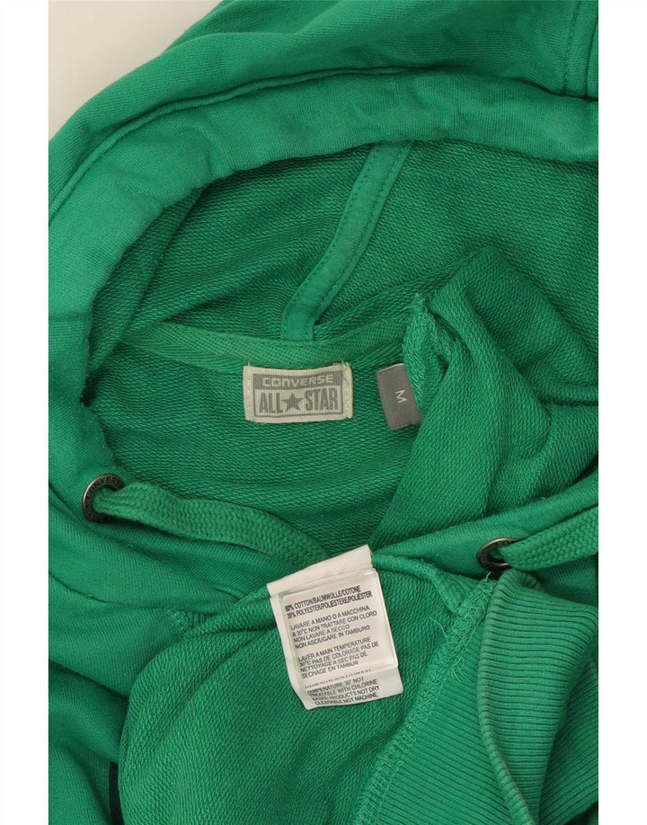 Converse Mens Graphic Hoodie Jumper Medium Green Cotton
