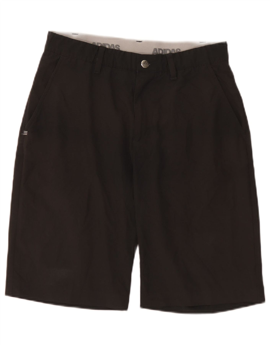 Pantaloncini chino da uomo Adidas W30 medio nero poliestere