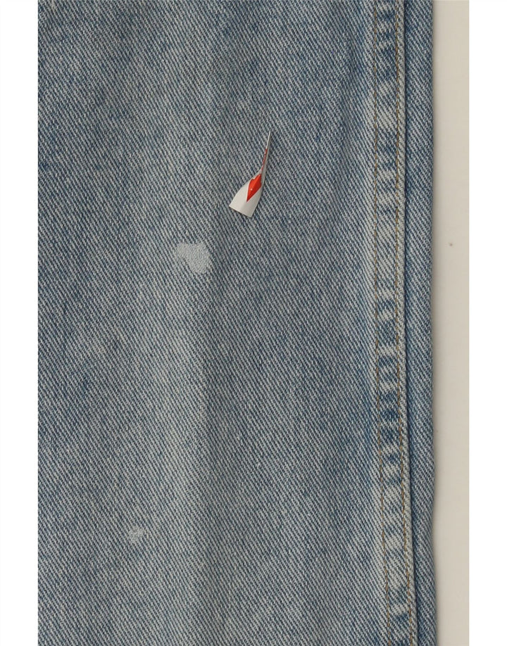 Wrangler Mens Straight Jeans W34 L30 Blue Cotton