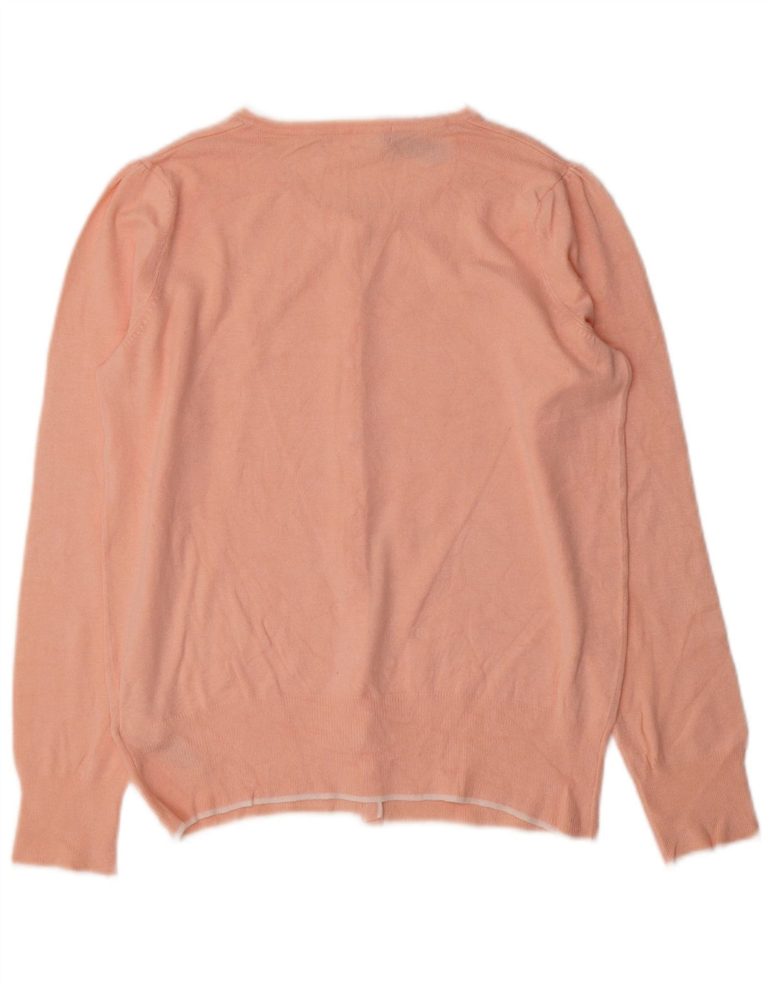 Marks & Spencer Womens Cardigan Sweater UK 12 Medium Pink Viscose