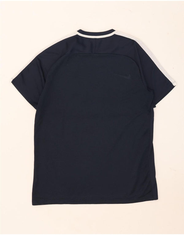 Nike Herren Dri Fit T-Shirt-Oberteil, groß, Marineblau, Farbblock