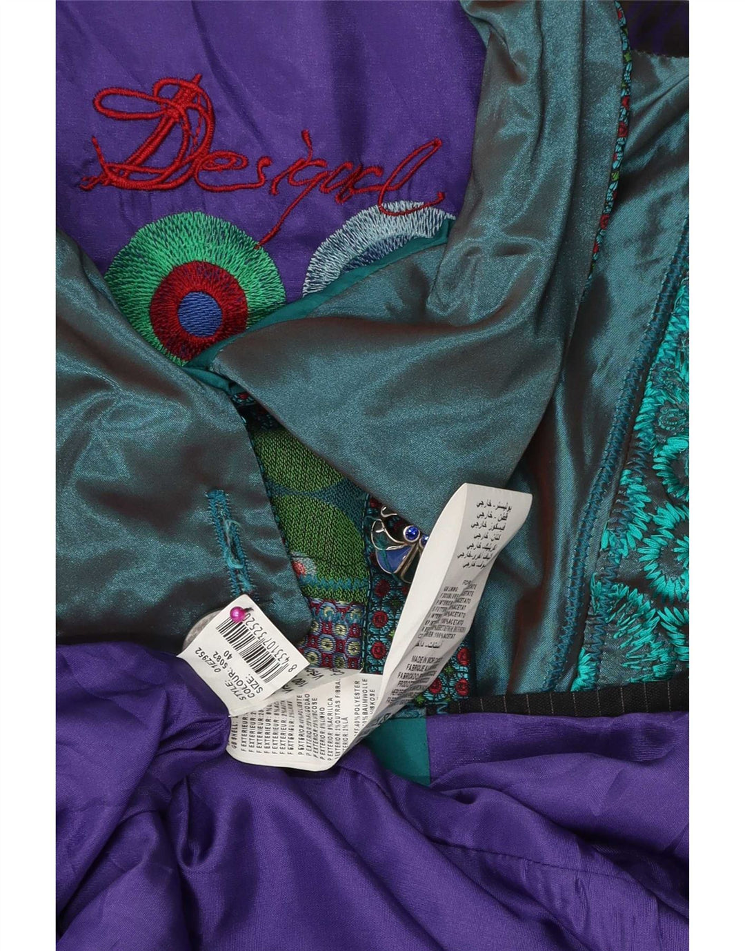 Desigual Soprabito grafico da donna EU 40 Patchwork medio multicolore