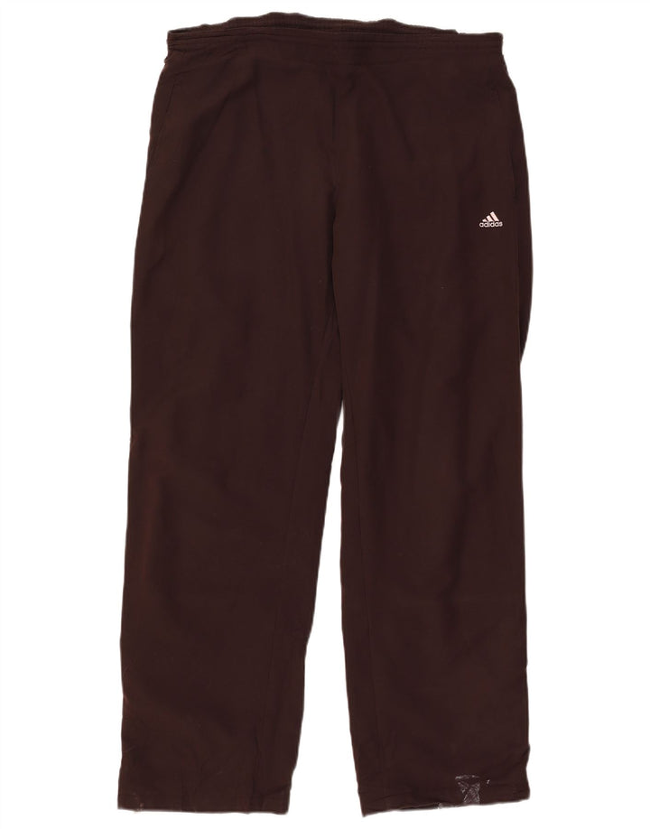 Γυναικεία αθλητική φόρμα ADIDAS Παντελόνι UK 14 Μεσαίου καφέ Πολυεστέρας