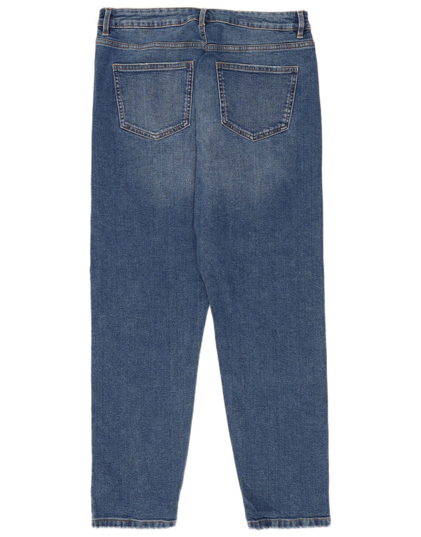 Marks & Spencer Γυναικείο Mom κανονικό τζιν κωνικό UK 14 Medium W30 L28 Blue