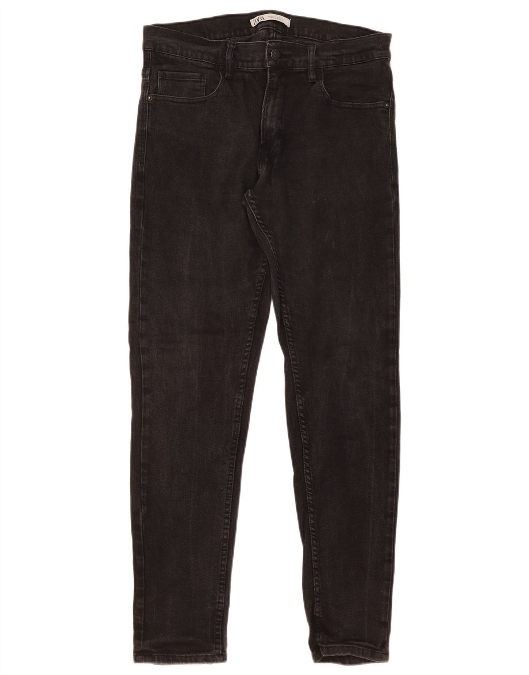 Zara Herren Slim Jeans EU 44 Large W34 L31 Schwarz