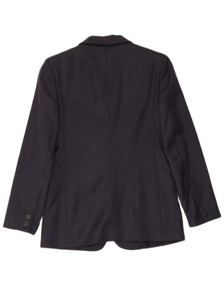 MISSTWIDD Dame 2-knaps blazerjakke IT 40 Small Navy Blue Virgin Wool