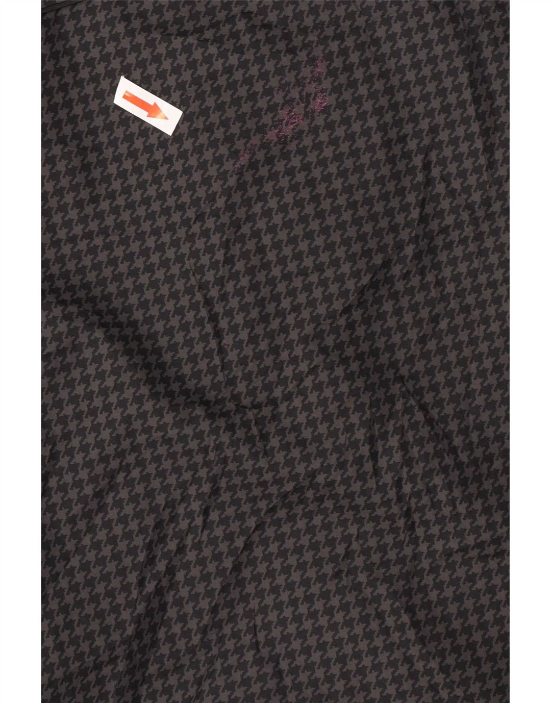 Volcom Girls Hooded Rain Jacket 13-14 Years XL Grey Houndstooth Polyester