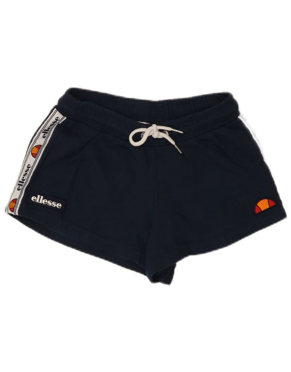 Γυναικείο γραφικό αθλητικό σορτς Ellesse UK 8 Small Navy Blue Colorblock Βαμβακερό