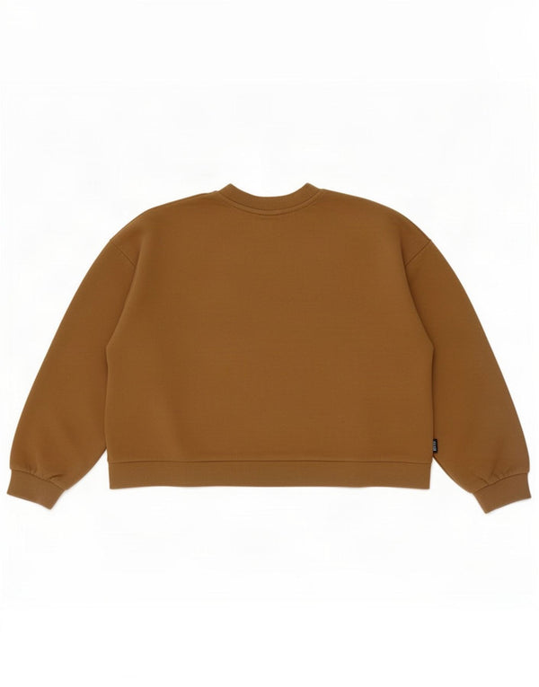 Vans Sweat-shirt surdimensionné graphique pour femme UK 16 Large Marron Coton