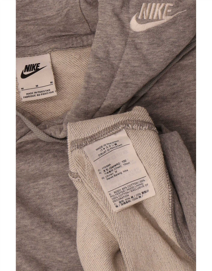 Sudadera Con Capucha Nike Hombre Gris Medio Algodón