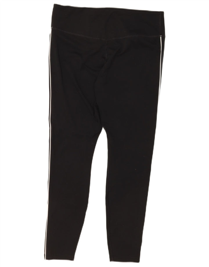 Leggings grafic Nike pentru femei UK 14, mare, negru, poliester