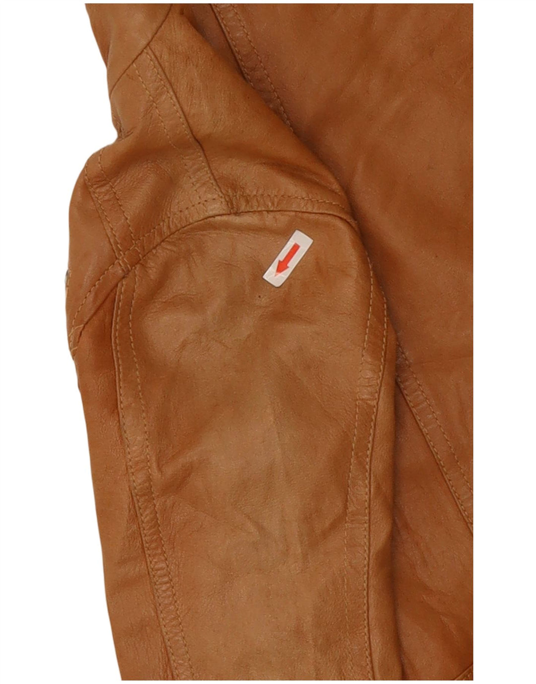 XETRA Biker-jakke i læder til kvinder UK 8 Small Beige