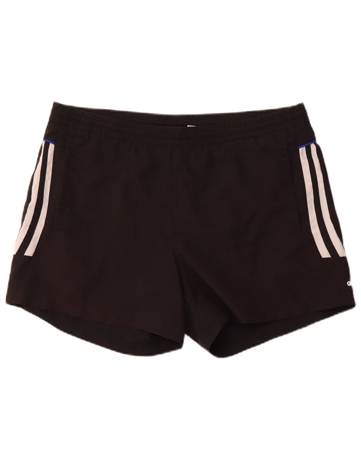 Pantaloncini sportivi da uomo Adidas grandi in poliestere nero