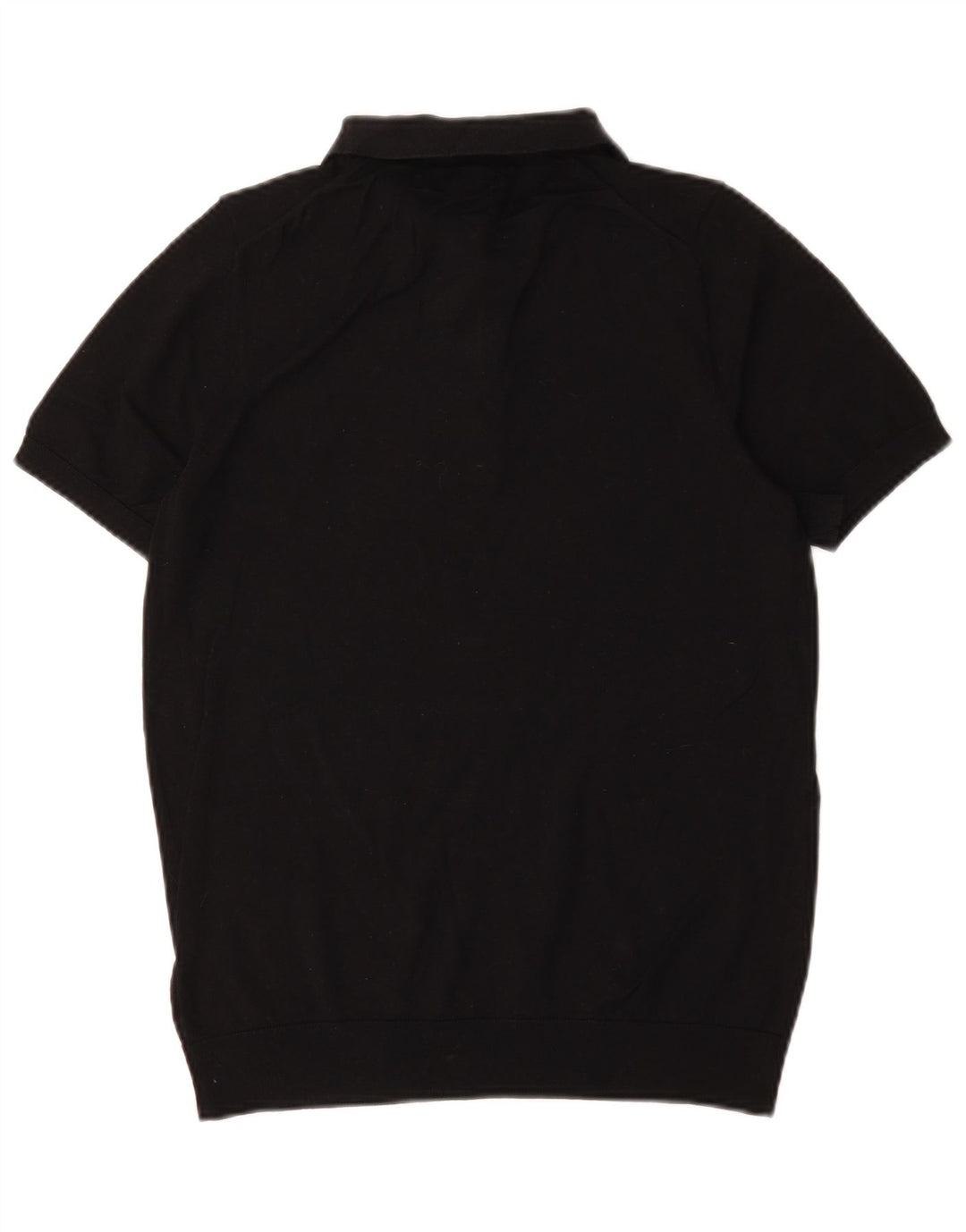 Marks & Spencer Mens Autograph Polo Shirt Small Black Cotton